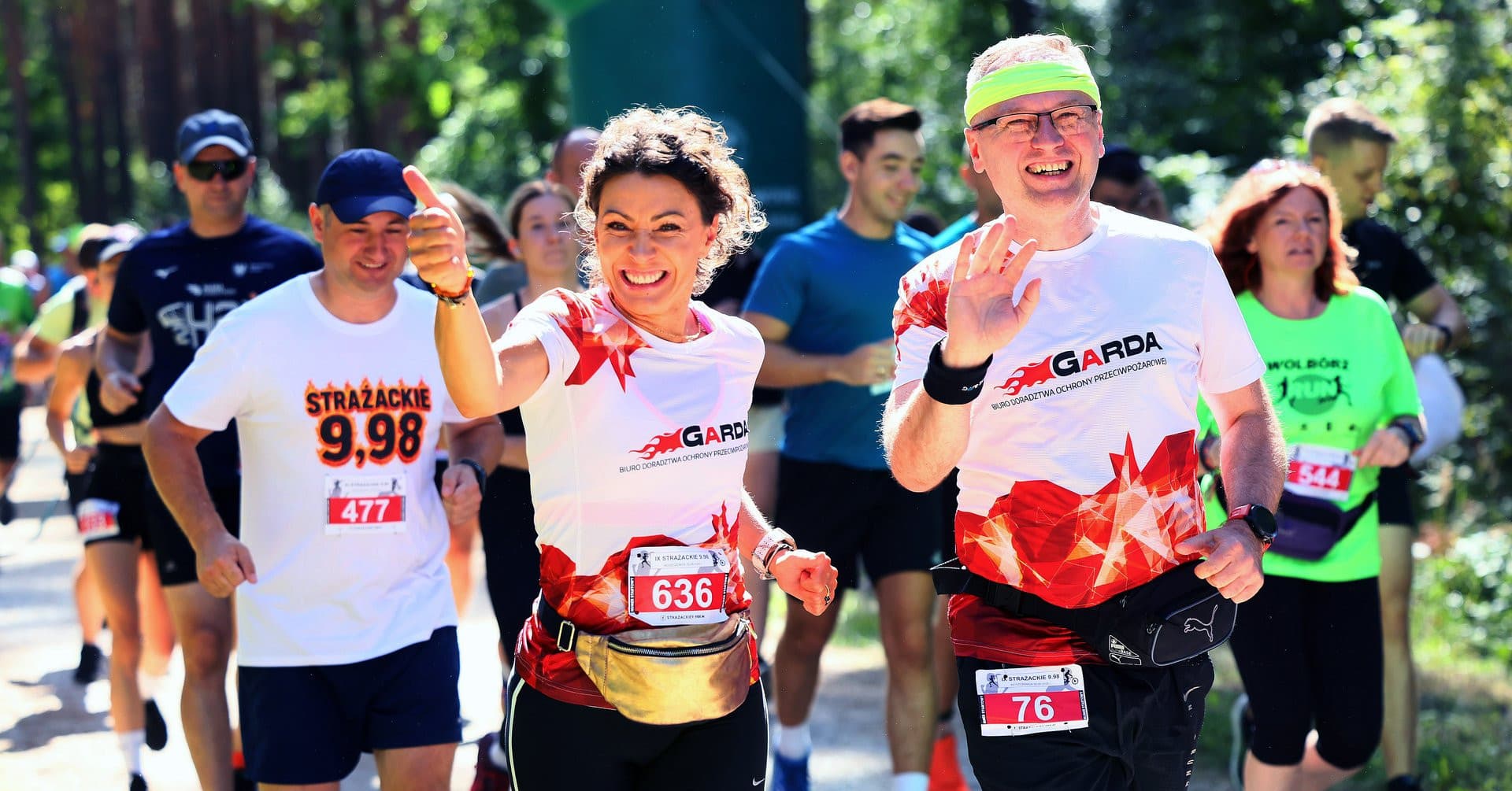 Strażackie 9,98 bieg i rower w Moszczenicy ZDJĘCIA